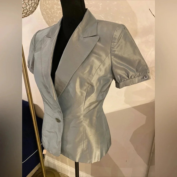Carolina Herrera silk jacket size 10 - Picture 2 of 7